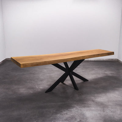 Baumscheiben Gartentisch Iroko - 245 x 60 x 7 cm