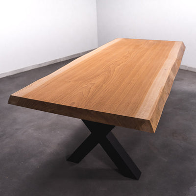 Baumscheiben Esstisch Sipo  - 210 x 95 x 7 cm