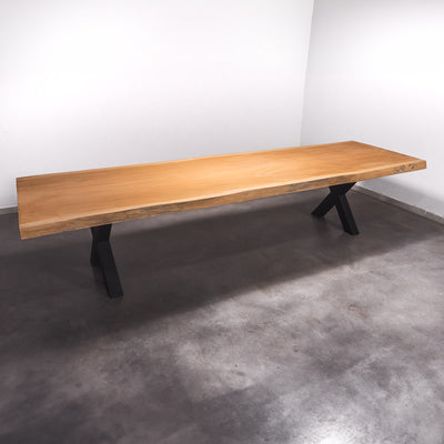 Baumscheiben Esstisch Sapelli - 370 x 115 x 7 cm