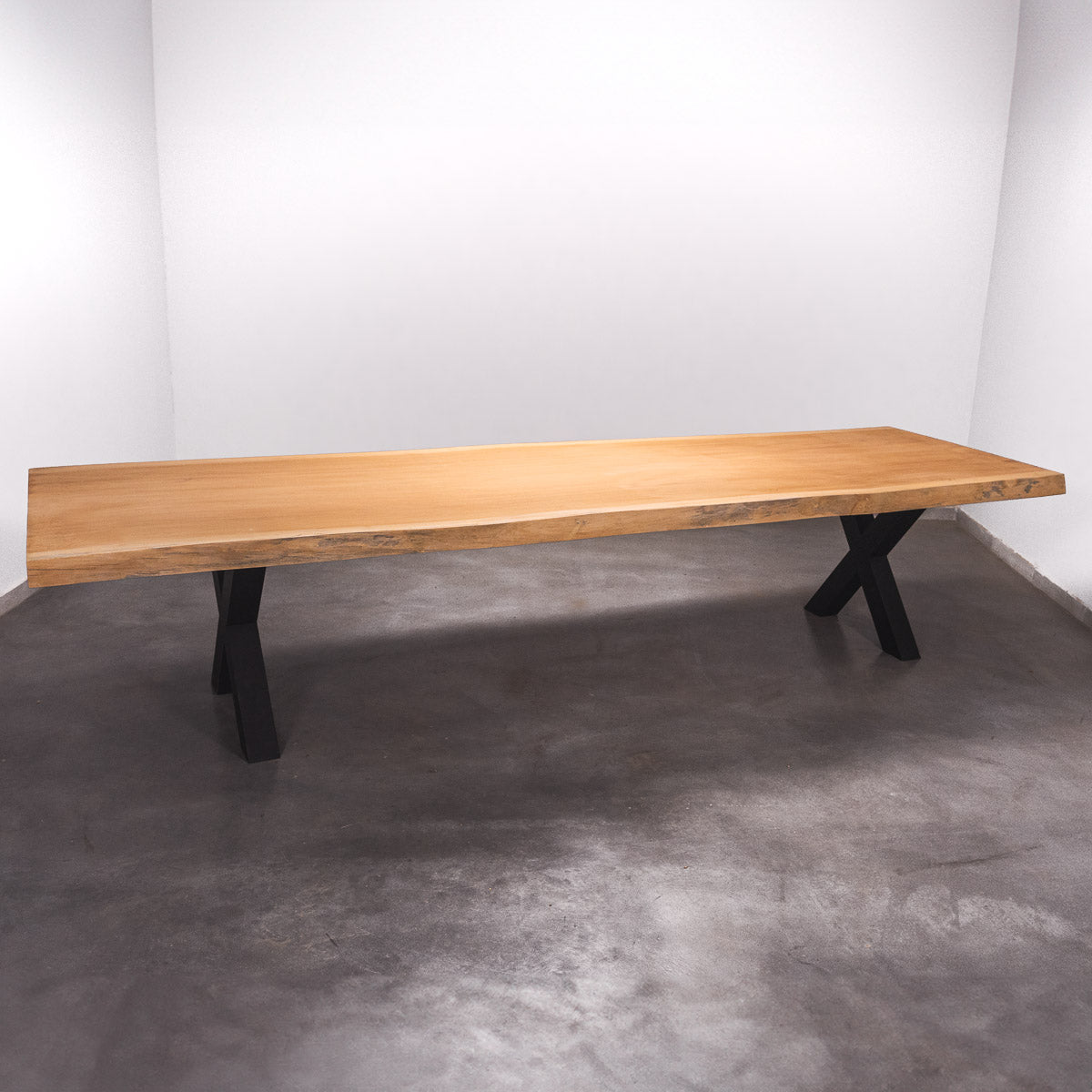 Baumscheiben Esstisch Sapelli - 370 x 115 x 7 cm