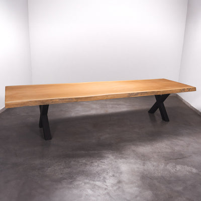 Baumscheiben Esstisch Sapelli - 370 x 115 x 7 cm