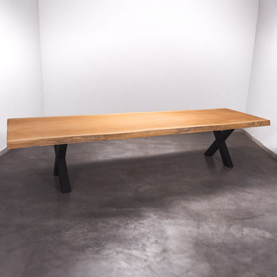 Baumscheiben Gartentisch Sapelli - 370 x 115 x 7 cm