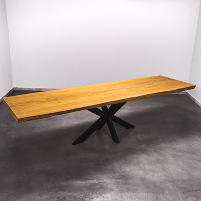 Baumscheiben Esstisch Bilinga  - 330 x 90 x 7 cm