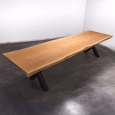 Baumscheiben Gartentisch Sapelli - 370 x 110 x 7 cm