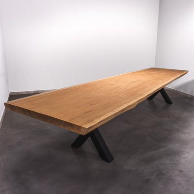 Baumscheiben Esstisch Sapelli - 435 x 110 x 7 cm