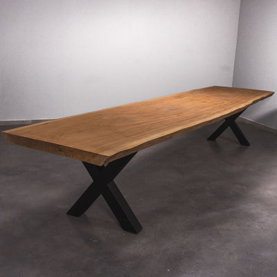Baumscheiben Esstisch Sapelli - 440 x 110 x 7 cm