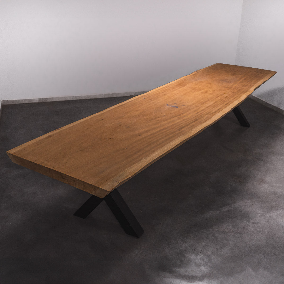Baumscheiben Esstisch Sapelli - 440 x 110 x 7 cm