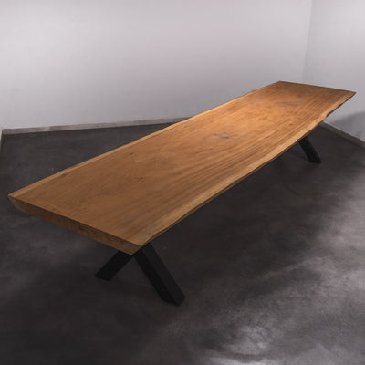Baumscheiben Esstisch Sapelli - 440 x 110 x 7 cm