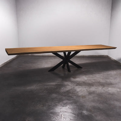 Baumscheiben Esstisch Sapelli - 390 x 90 x 7 cm