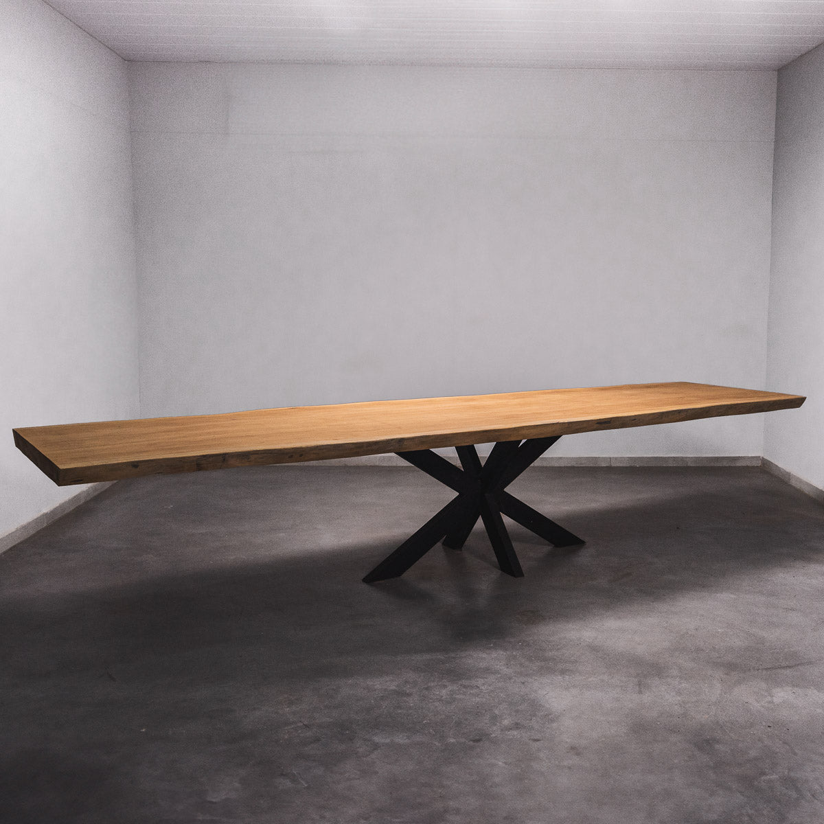Baumscheiben Esstisch Sapelli - 400 x 105 x 7 cm