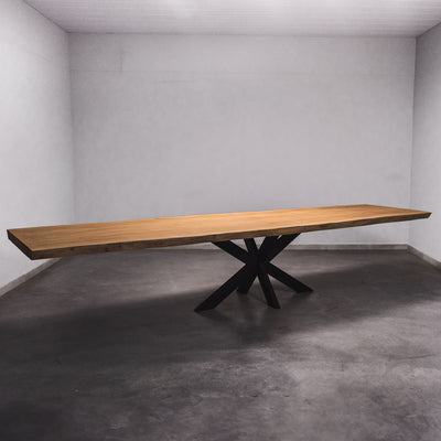 Baumscheiben Esstisch Sapelli - 400 x 105 x 7 cm