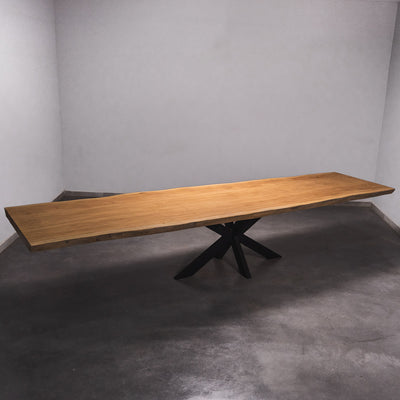 Baumscheiben Esstisch Sapelli - 400 x 105 x 7 cm