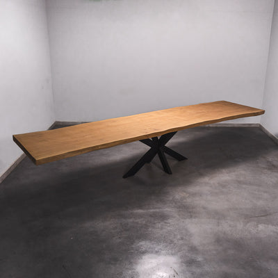 Baumscheiben Esstisch Sapelli - 428 x 100 x 7 cm