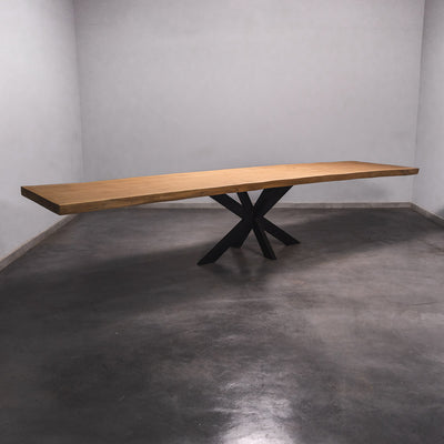 Baumscheiben Esstisch Sapelli - 428 x 100 x 7 cm
