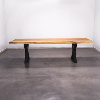 Baumscheiben Esstisch Iroko - 280 x 90 x 7 cm
