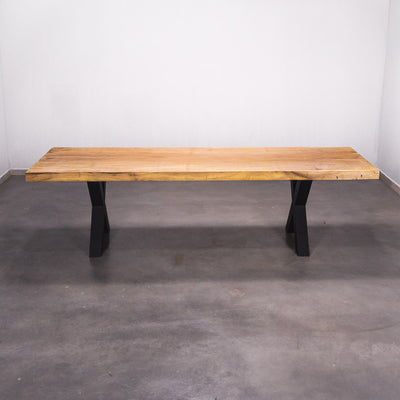 Baumscheiben Esstisch Iroko - 280 x 90 x 7 cm