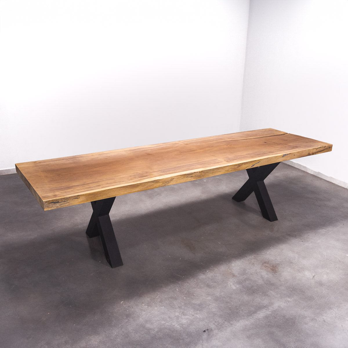 Baumscheiben Esstisch Iroko - 300 x 90 x 7 cm