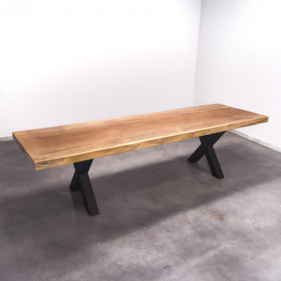 Baumscheiben Esstisch Iroko - 300 x 90 x 7 cm