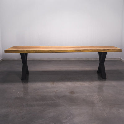 Baumscheiben Esstisch Iroko - 300 x 80 x 7 cm