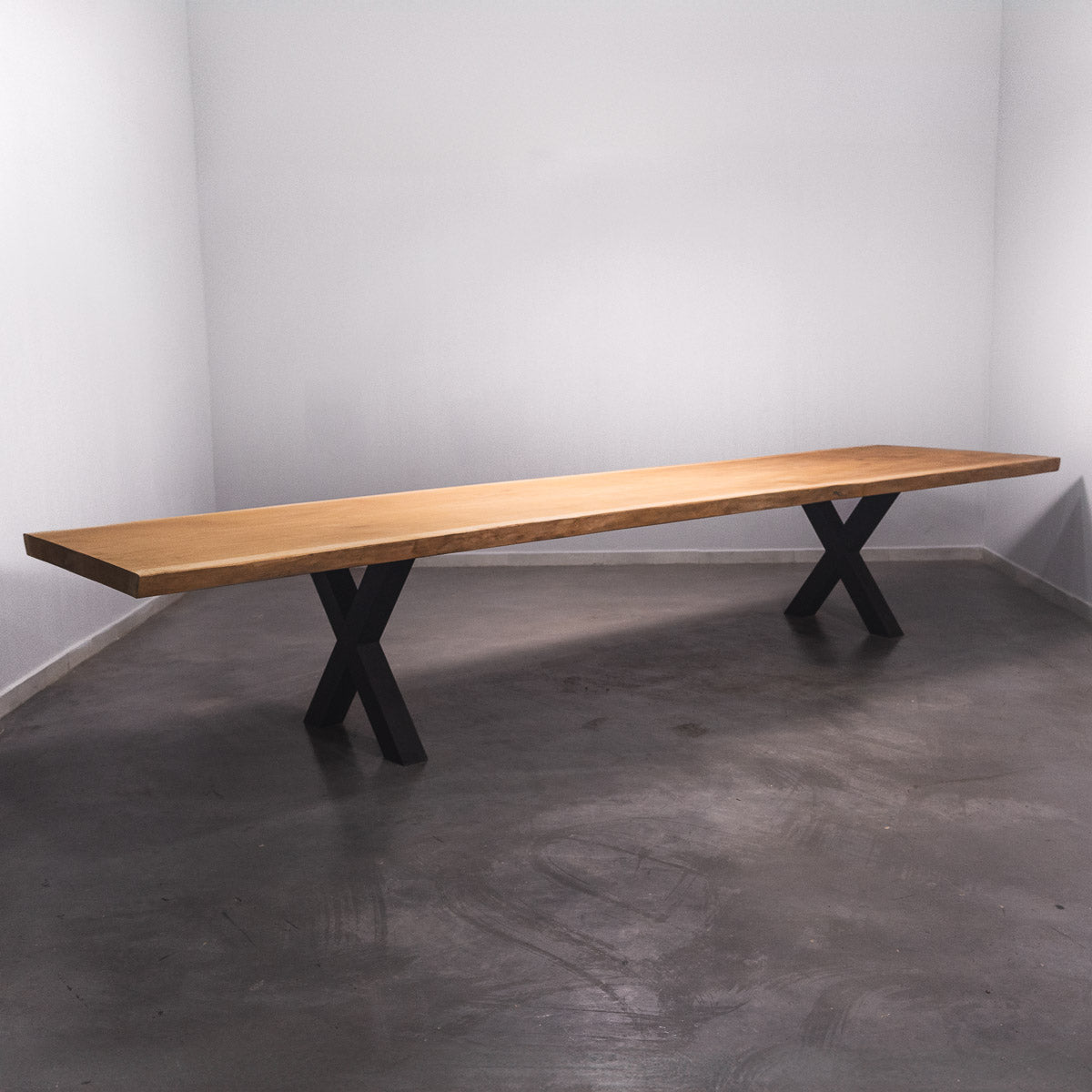 Baumscheiben Esstisch Sipo  - 465 x 105 x 7 cm