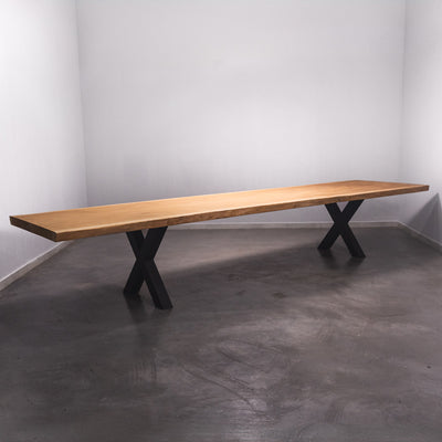 Baumscheiben Esstisch Sipo  - 465 x 105 x 7 cm