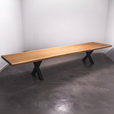 Baumscheiben Esstisch Sipo  - 465 x 105 x 7 cm