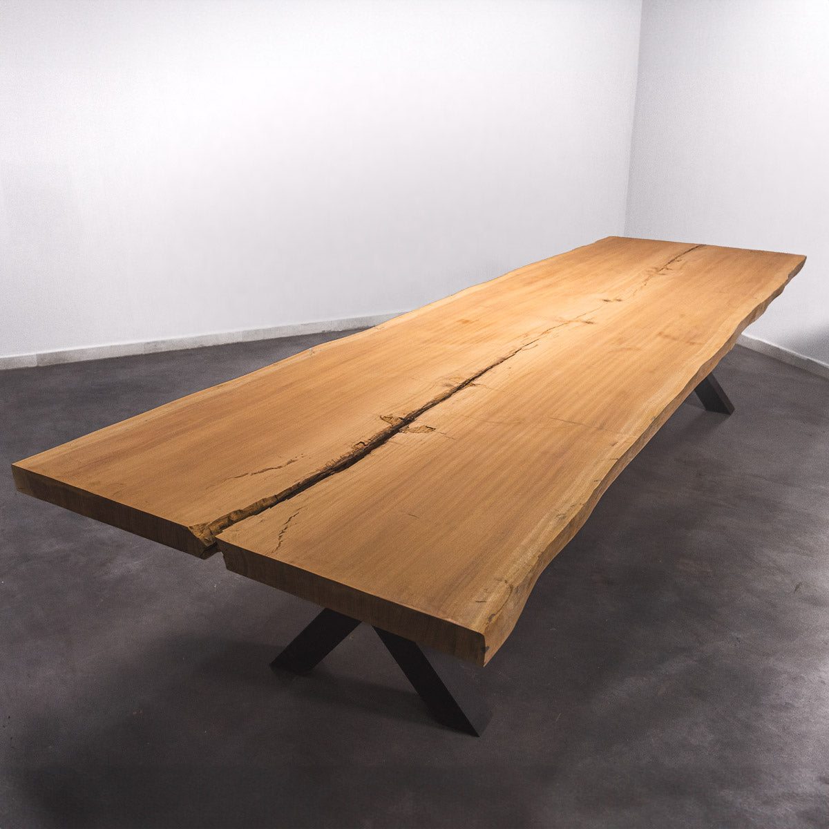 Baumscheiben Esstisch Sapelli - 380 x 120 x 7 cm