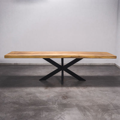 Baumscheiben Esstisch Iroko - 295 x 85 x 7 cm