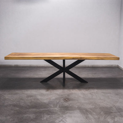 Baumscheiben Gartentisch Iroko - 295 x 85 x 7 cm