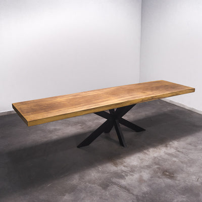 Baumscheiben Esstisch Iroko - 295 x 85 x 7 cm