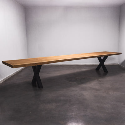 Baumscheiben Esstisch Sipo  - 470 x 100 x 7 cm