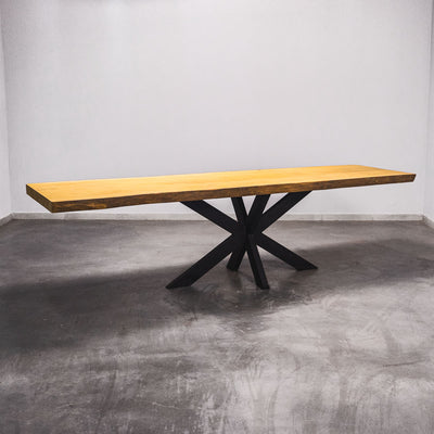 Baumscheiben Esstisch Bilinga  - 300 x 95 x 7 cm