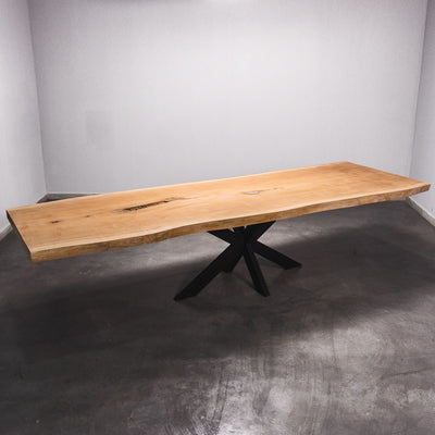 Baumscheiben Esstisch Sapelli - 340 x 110 x 7 cm