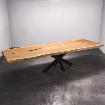Baumscheiben Gartentisch Sapelli - 340 x 110 x 7 cm