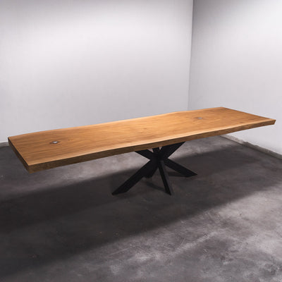 Baumscheiben Esstisch Sipo  - 270 x 85 x 7 cm