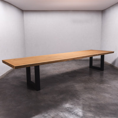 Baumscheiben Esstisch Sapelli - 430 x 120 x 7 cm