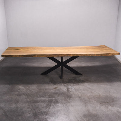 Baumscheiben Gartentisch Sapelli - 380 x 95 x 7 cm