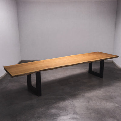 Baumscheiben Gartentisch Sapelli - 390 x 105 x 7 cm