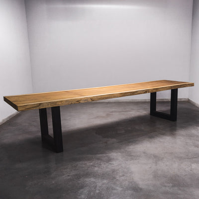 Baumscheiben Esstisch Iroko - 375 x 85 x 7 cm