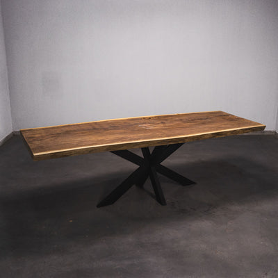 Baumscheiben Esstisch Iroko - 270 x 90 x 7 cm