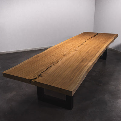 Baumscheiben Esstisch Sapelli - 390 x 115 x 7 cm