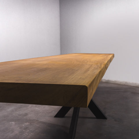 Baumscheiben Esstisch Iroko - 300 x 80 x 7 cm