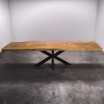 Baumscheiben Gartentisch Iroko - 300 x 80 x 7 cm
