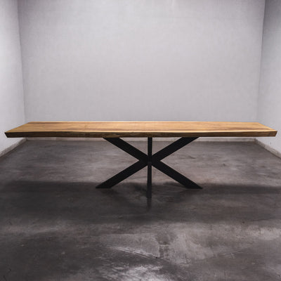 Baumscheiben Gartentisch Iroko - 300 x 80 x 7 cm