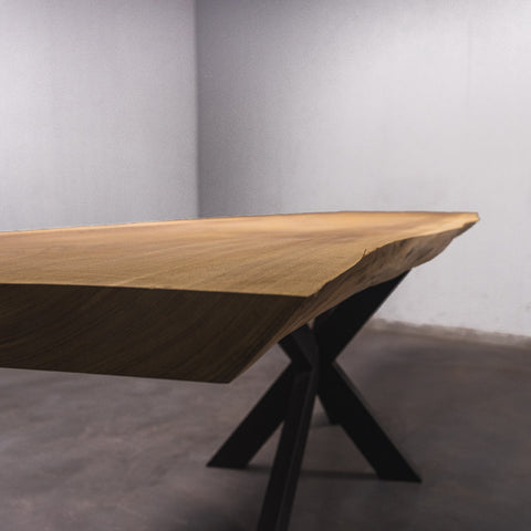 Baumscheiben Esstisch Iroko - 300 x 80 x 7 cm