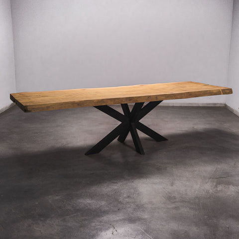 Baumscheiben Esstisch Iroko - 280 x 85 x 7 cm