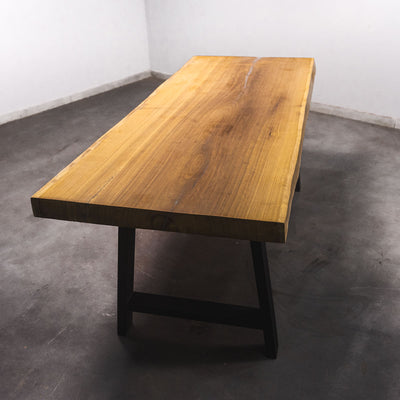 Baumscheiben Esstisch Iroko - 210 x 100 x 7 cm