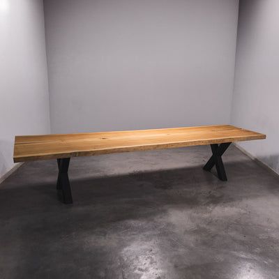 Baumscheiben Esstisch Sapelli - 410 x 115 x 7 cm