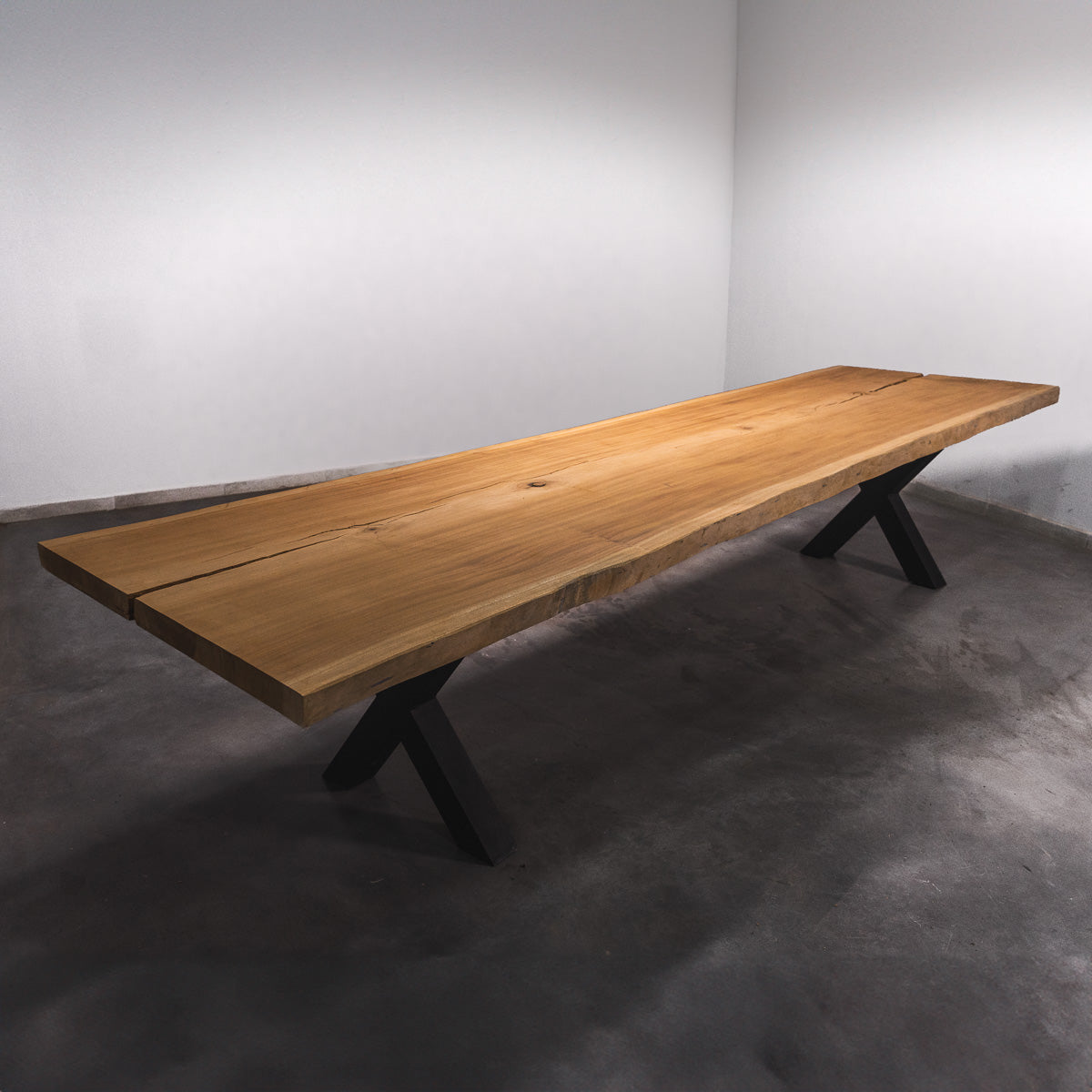 Baumscheiben Esstisch Sapelli - 410 x 115 x 7 cm