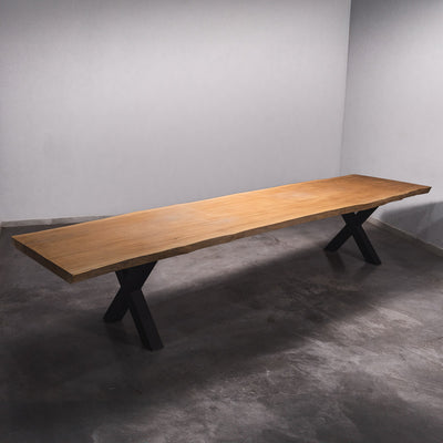 Baumscheiben Esstisch Sapelli - 420 x 95 x 7 cm